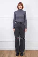 Fitili Balıkçı Yaka Body-Füme