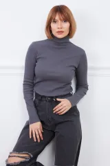 Fitili Balıkçı Yaka Body-Füme