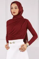 Bordo Önü Drapeli Sandy Bluz