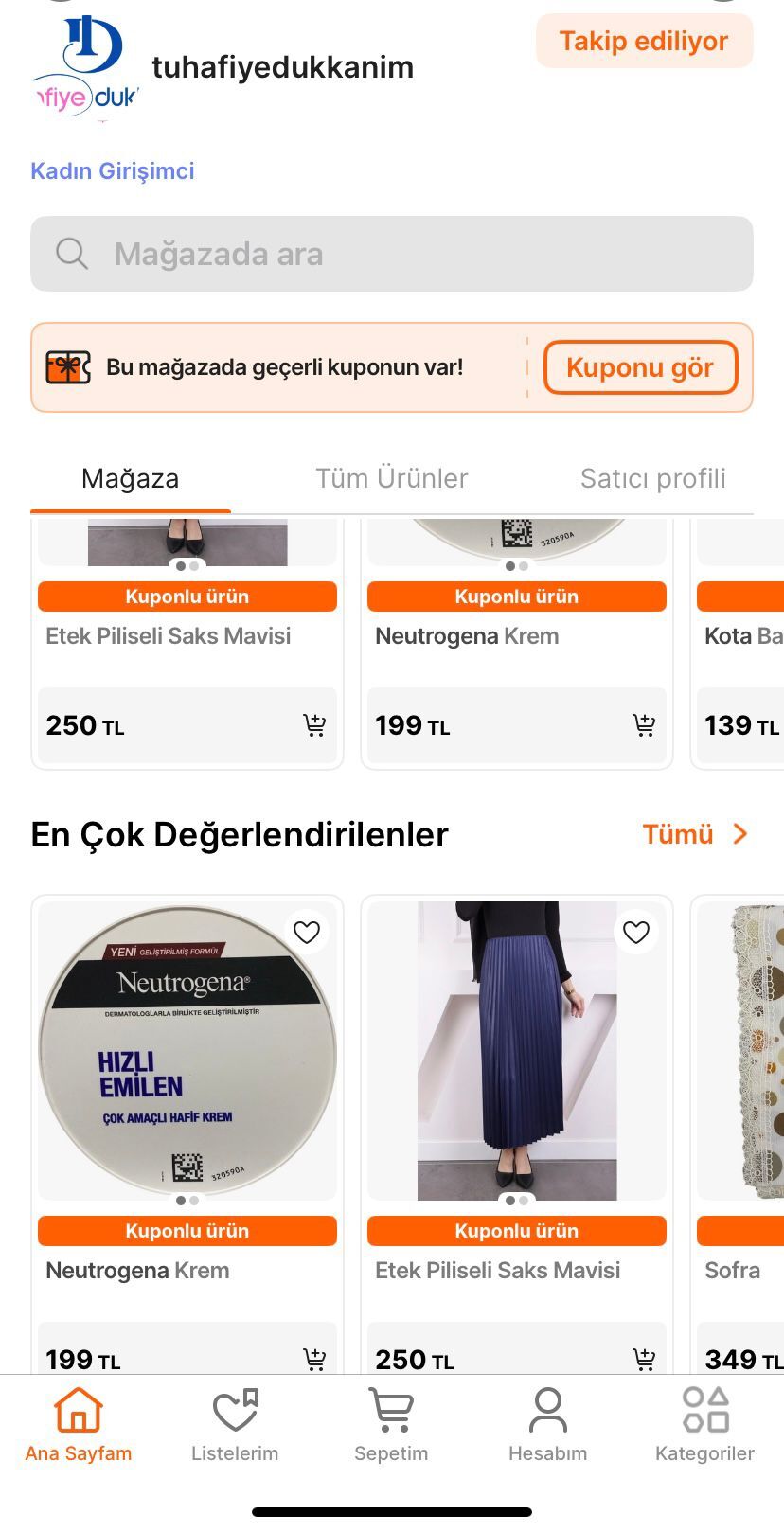 hepsiburada mağazamız